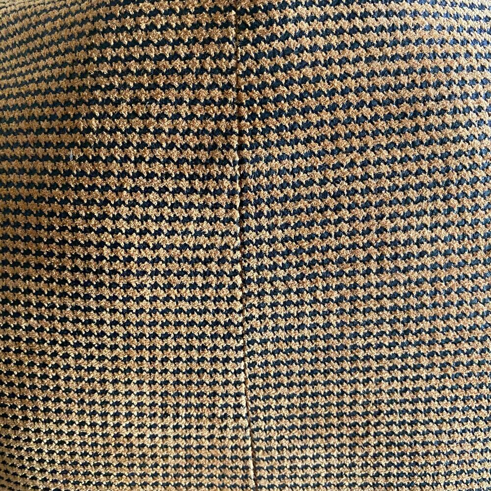 The Limited Leather Blazer Small Vintage Brown Houndstooth Boxy Oversized Career - Picture 12 of 17
